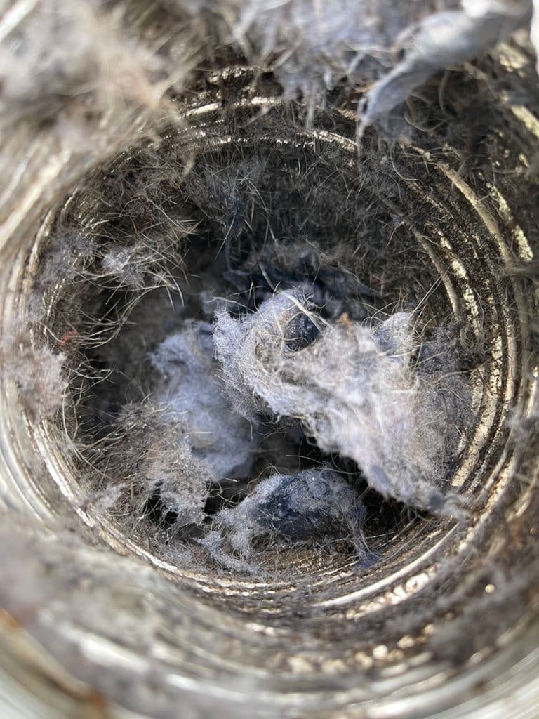 Lint Clogged Dryer Vent Repair in Fairfax VA